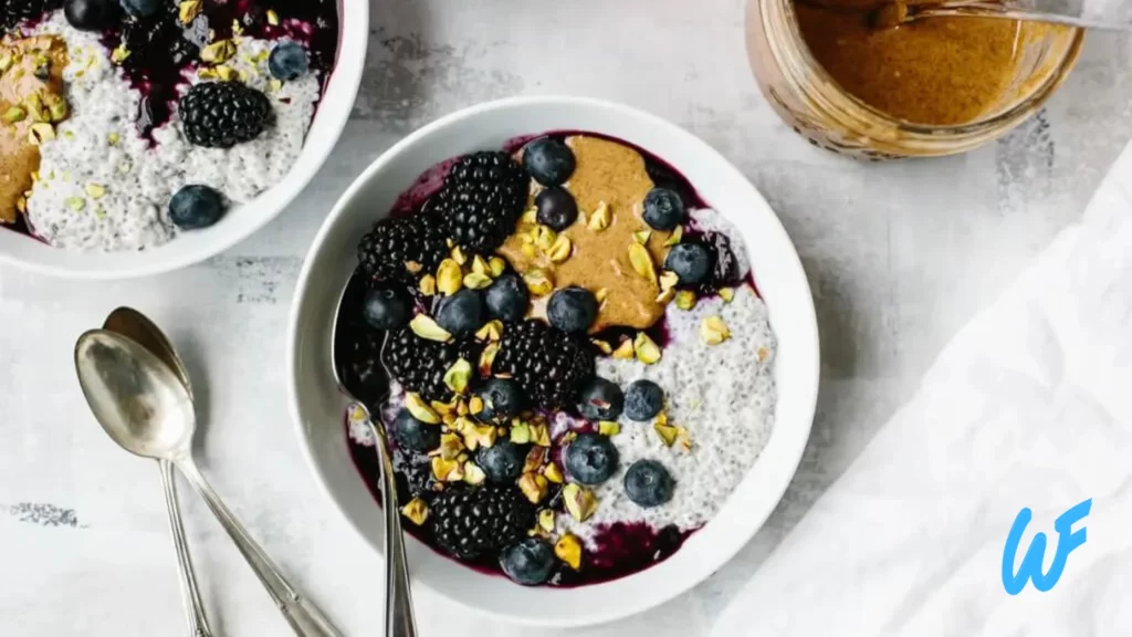 Peanut Butter and Jelly Chia Pudding