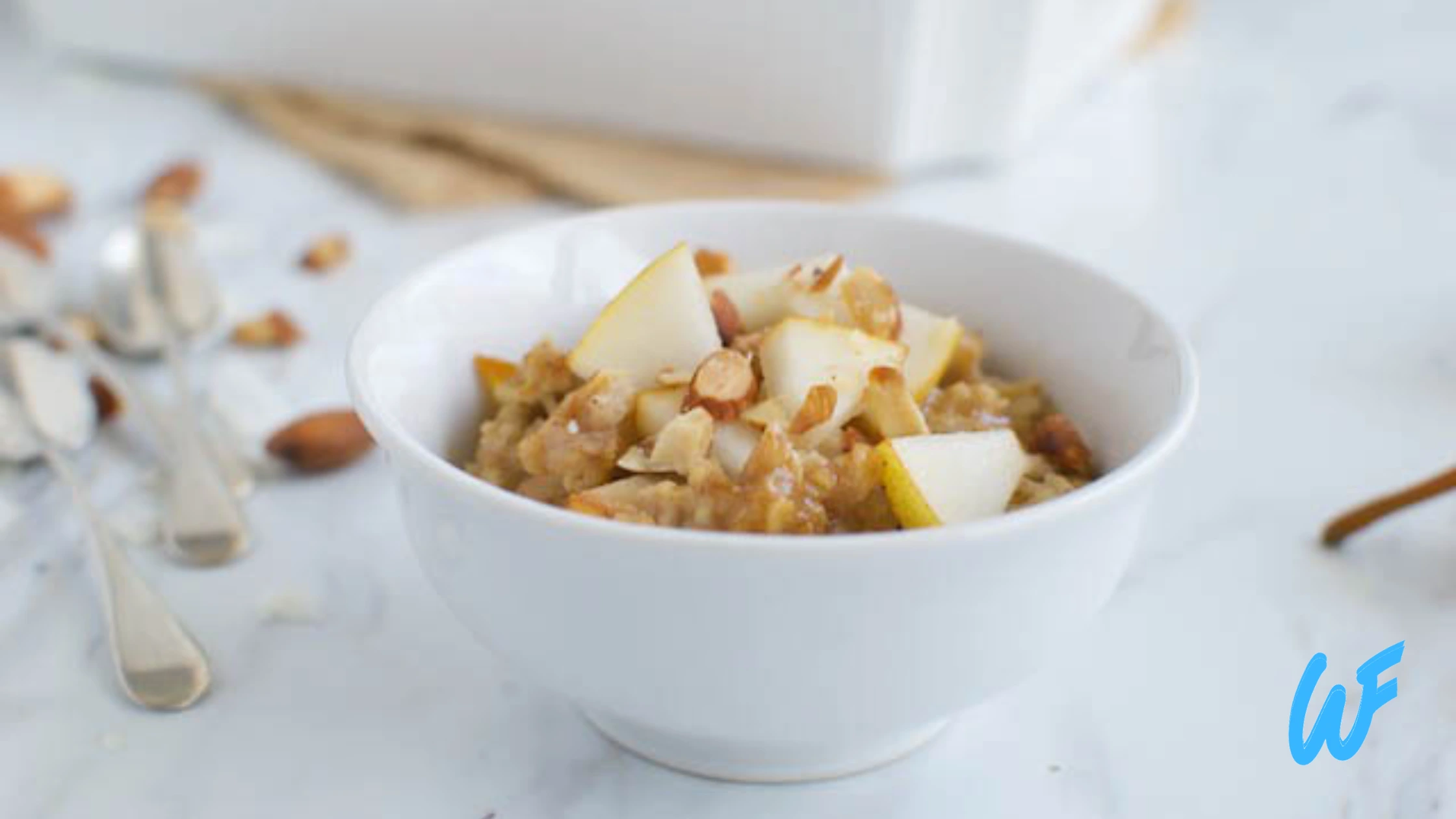 Pear and Almond Butter Oatmeal