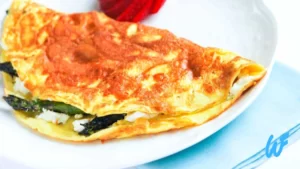 Asparagus and Goat Cheese Omelette