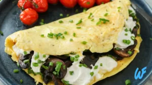 Mushroom and Goat Cheese Omelette