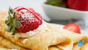 Almond Flour Crepes with Lemon and Powdered Sugar