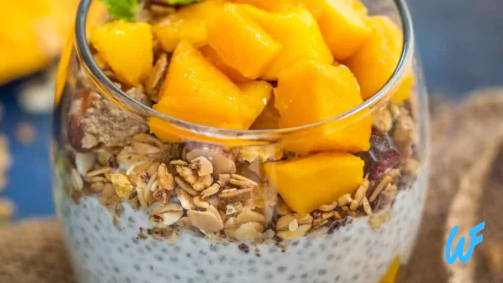 Overnight Chia Seed Pudding with Mango