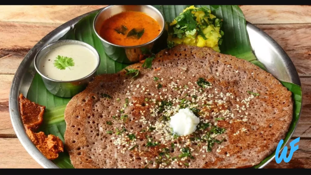 Ragi Finger Millet Dosa with Coconut Chutney