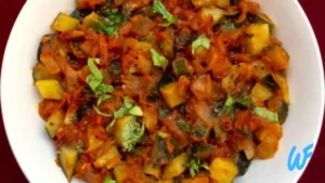 Zucchini and Tomato Sabzi