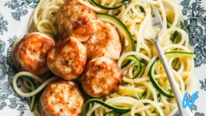 Read more about the article Baked Turkey Meatballs with Zucchini Noodles