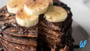 Vegan Chocolate Banana Protein Pancakes