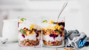 Vegan Almond Milk Yogurt Parfait with Nuts