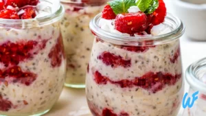 Vegan Raspberry and Coconut Overnight Oats