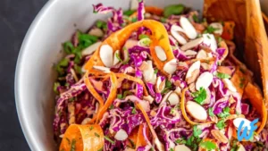 Read more about the article Cabbage and Carrot Slaw with Mustard Dressing