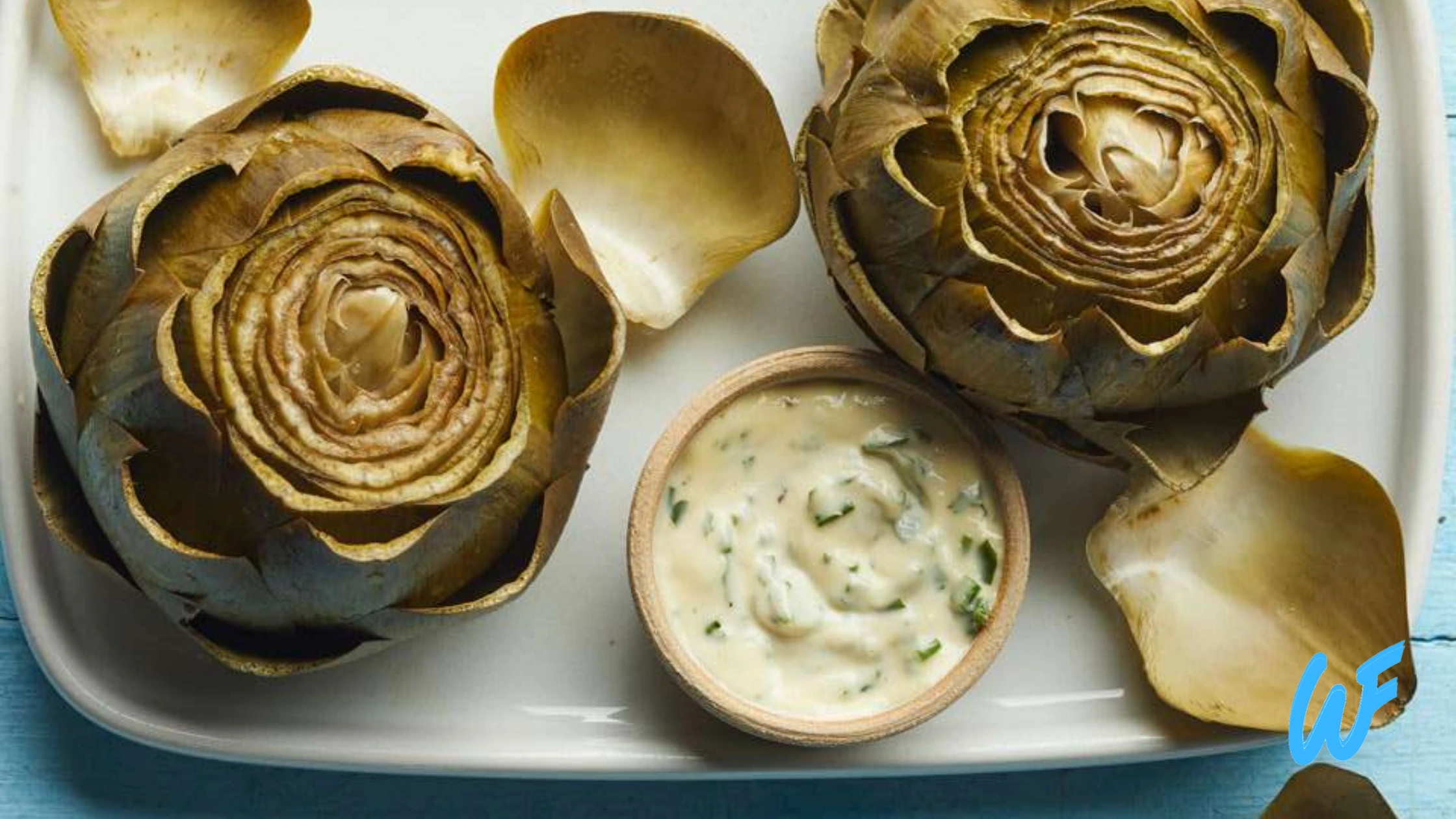 Steamed Artichoke Hearts with Balsamic Dip