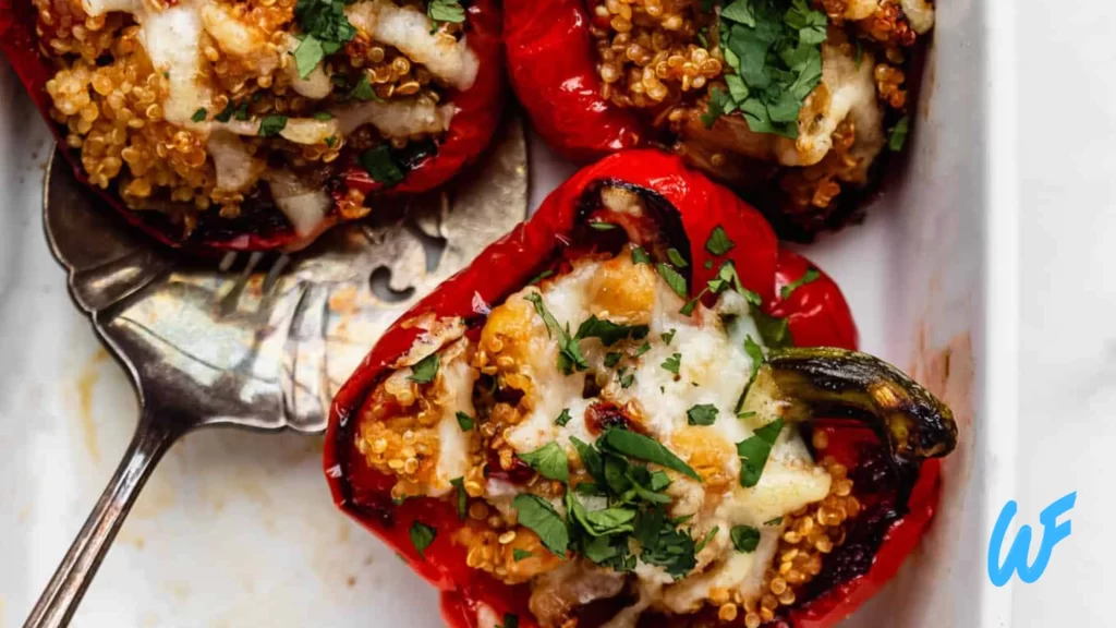 Vegan Quinoa Stuffed Bell Peppers