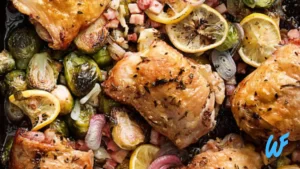Read more about the article Baked Chicken Thighs with Brussels Sprouts