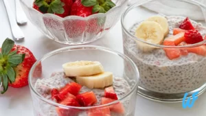 Vegan Strawberry Banana Chia Pudding