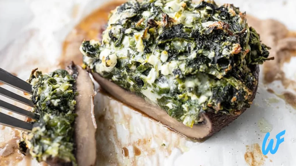 Cottage Cheese and Spinach Stuffed Mushrooms