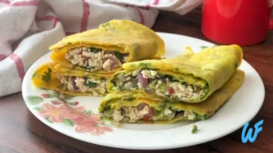 Vegan Vegetable Stuffed Moong Dal Chilla