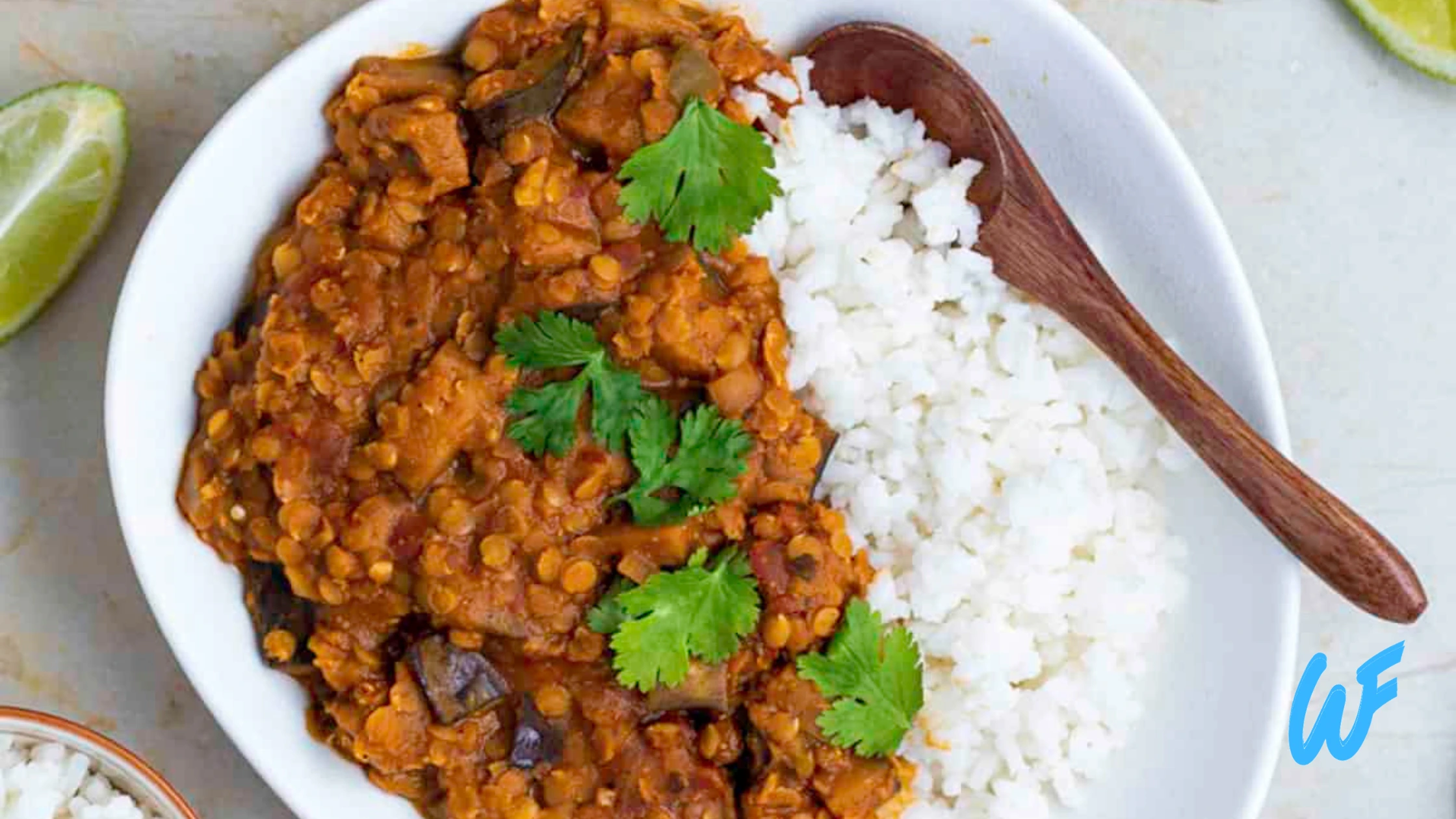 Eggplant and Lentil Curry