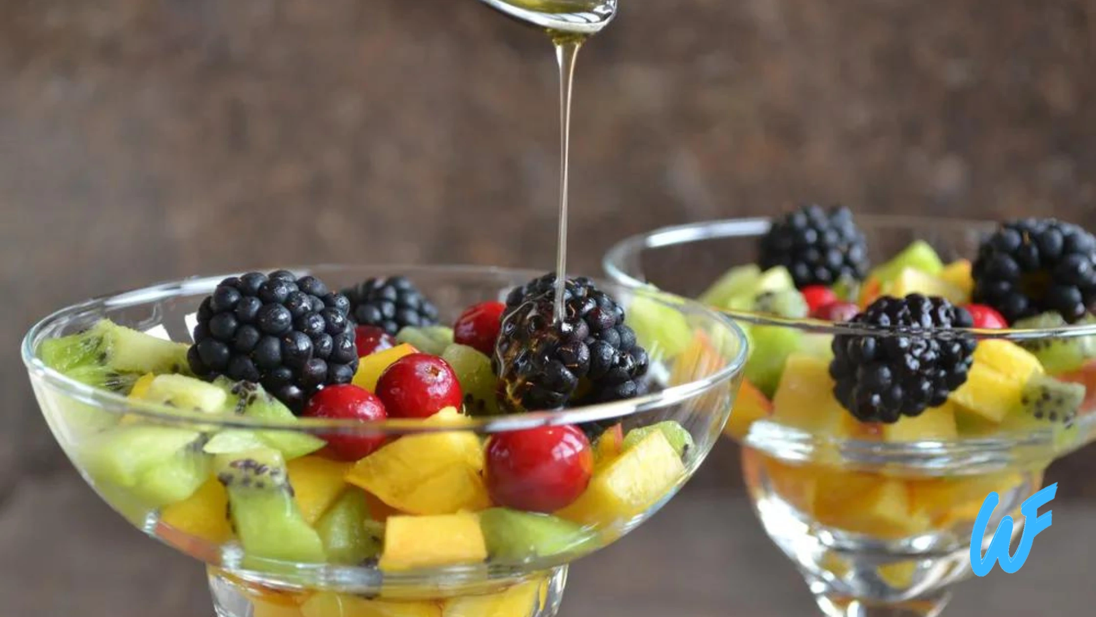 Mixed Fruit Salad with Honey-Lime Dressing