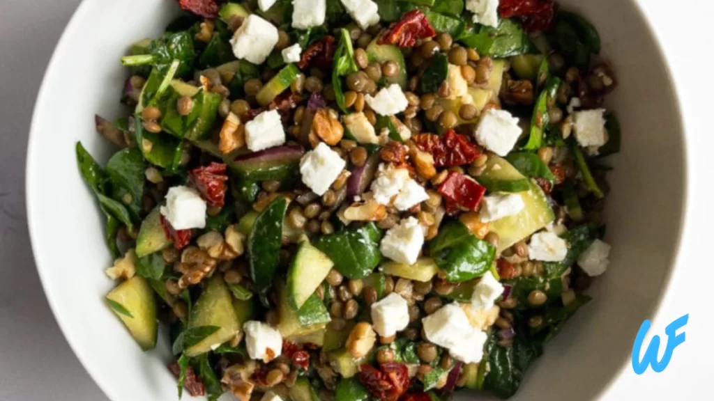 Lentil and Spinach Salad with Balsamic Vinaigrette