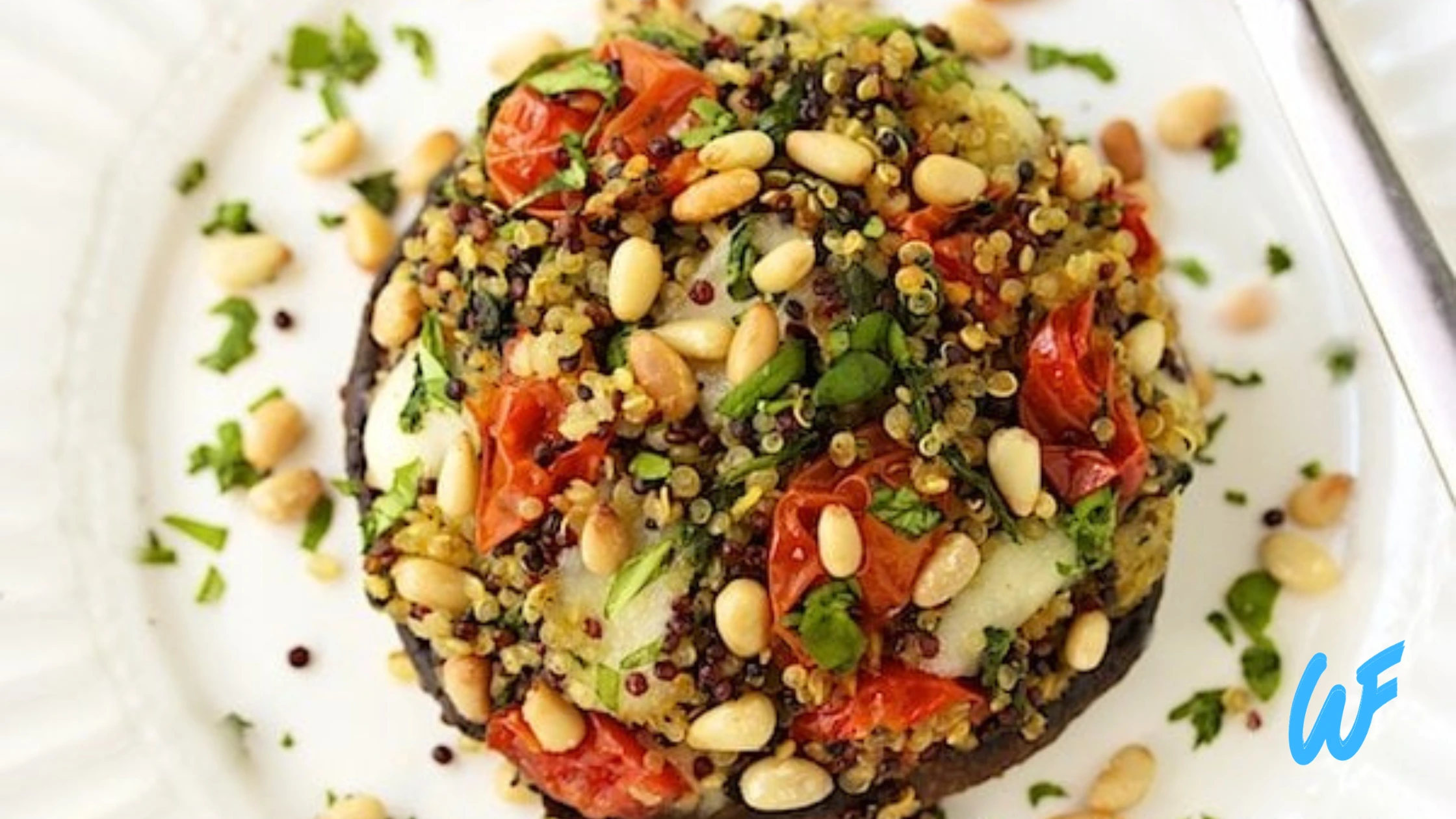 Stuffed Mushroom Caps with Quinoa