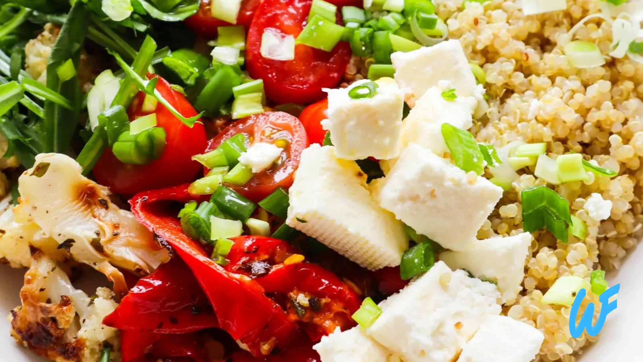 Quinoa Salad With Roasted Vegetables And Feta Cheese