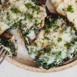 Lentil and Spinach Stuffed Portobello Mushrooms
