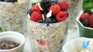 Vegan Overnight Oats with Mixed Fruit