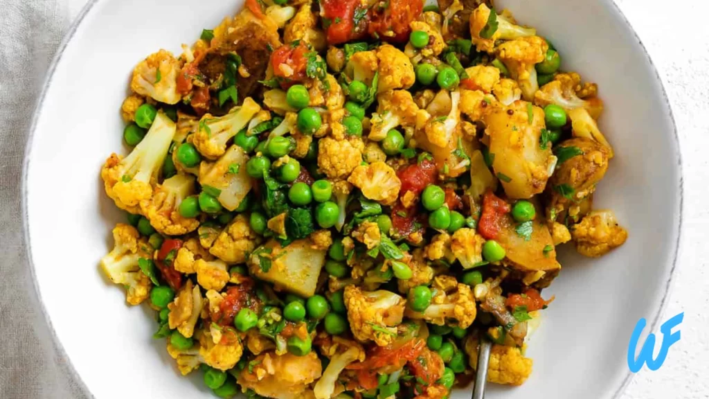 Curried Cauliflower and Peas