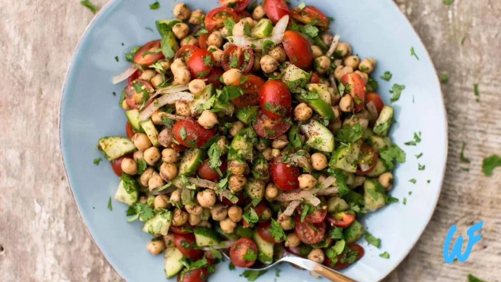 Spiced Chickpea and Cucumber Salad