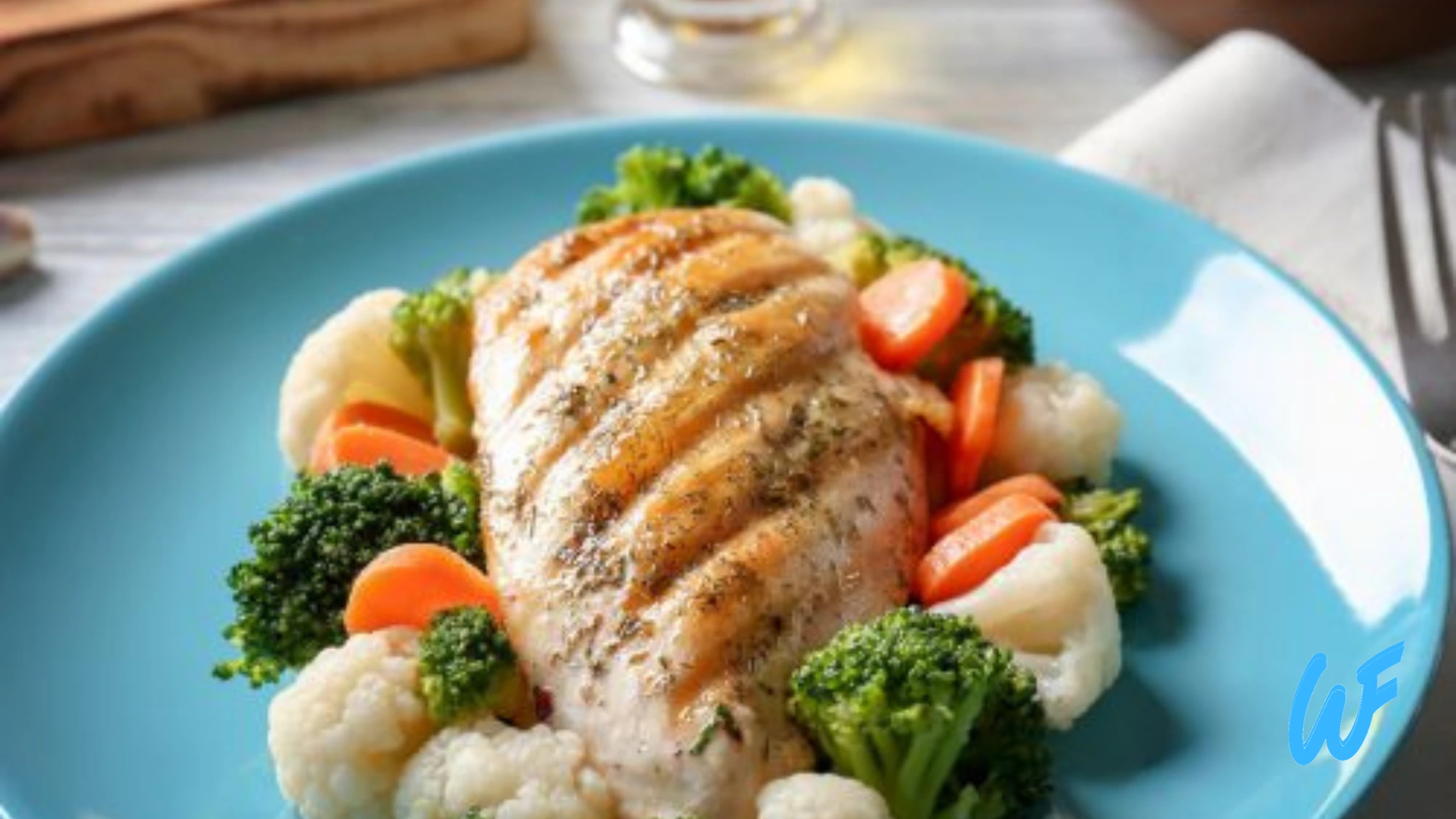 Baked Chicken Breast with Steamed Broccoli