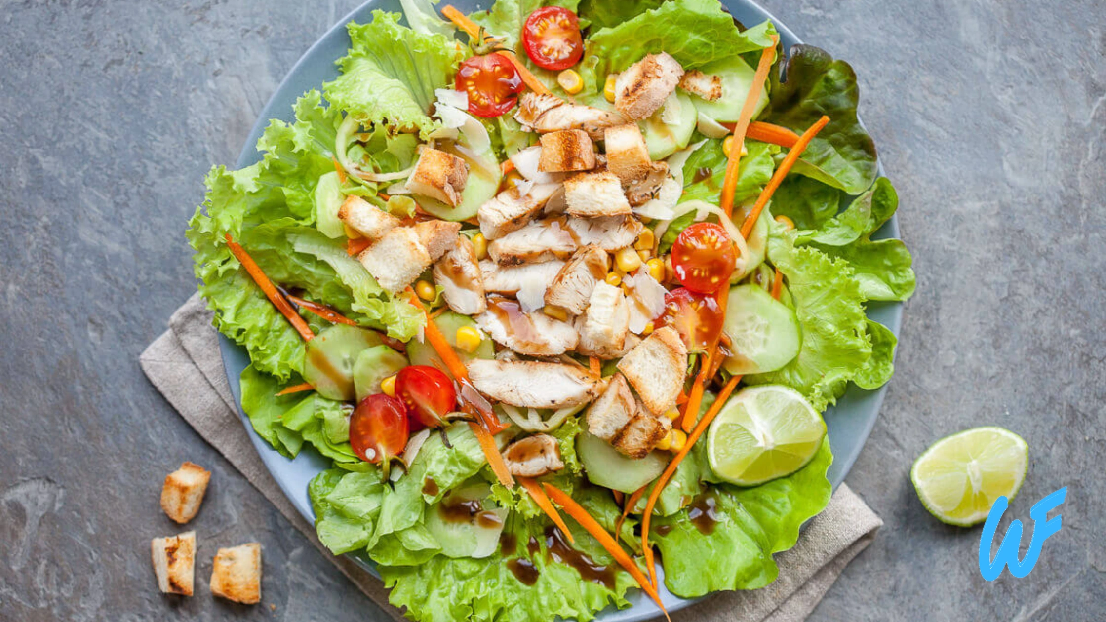 Grilled Chicken Salad with Mixed Greens