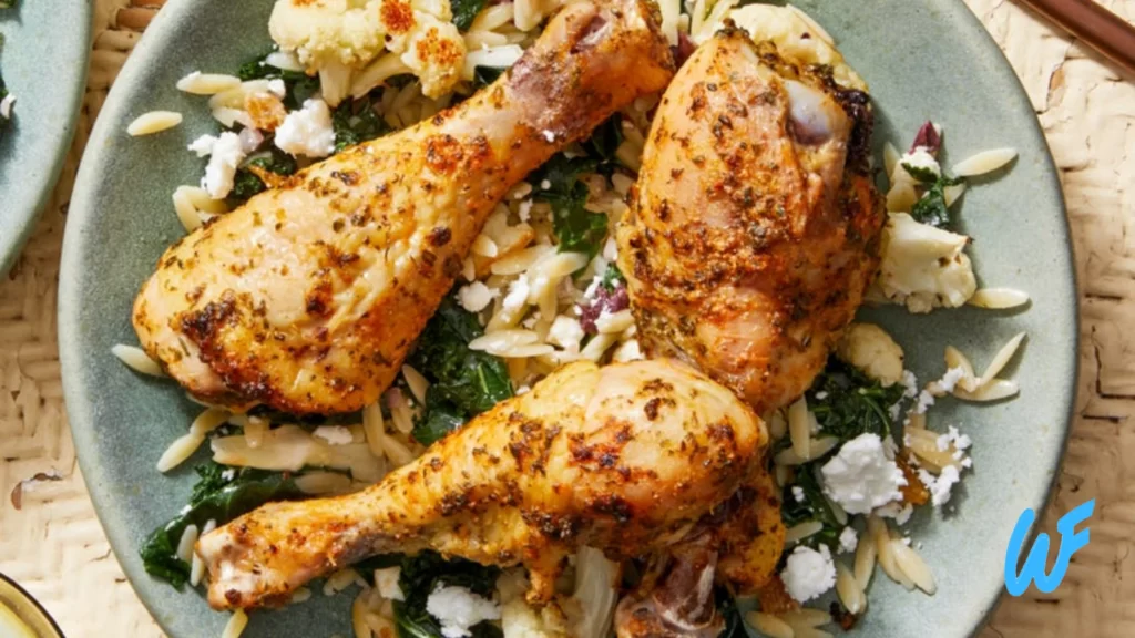 Read more about the article Baked Chicken Drumsticks with Cauliflower Rice