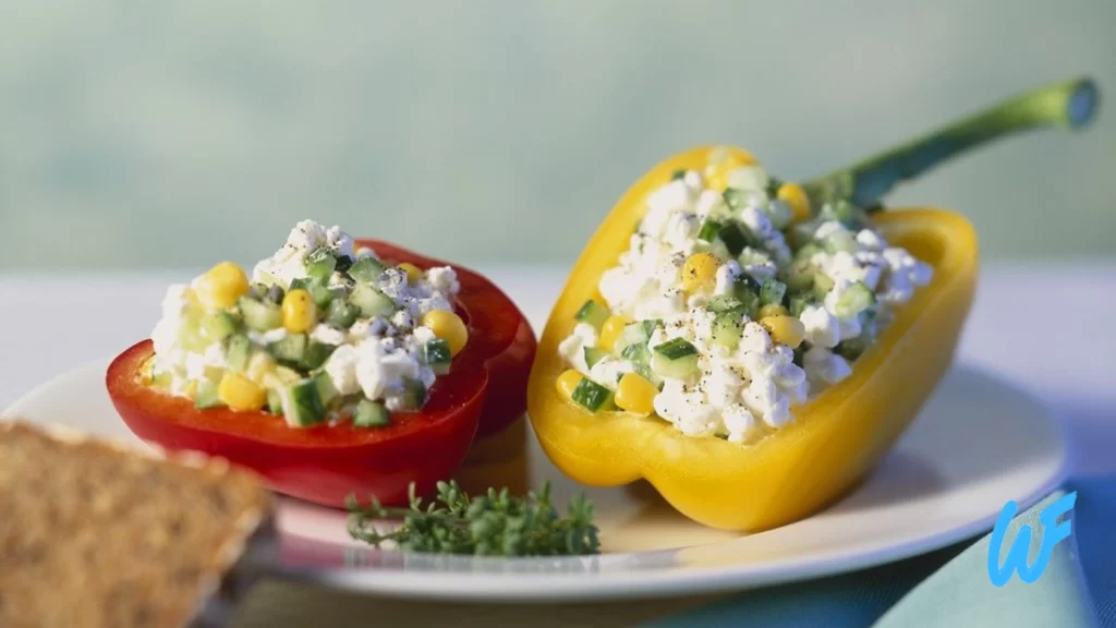 Stuffed Bell Peppers with Cottage Cheese