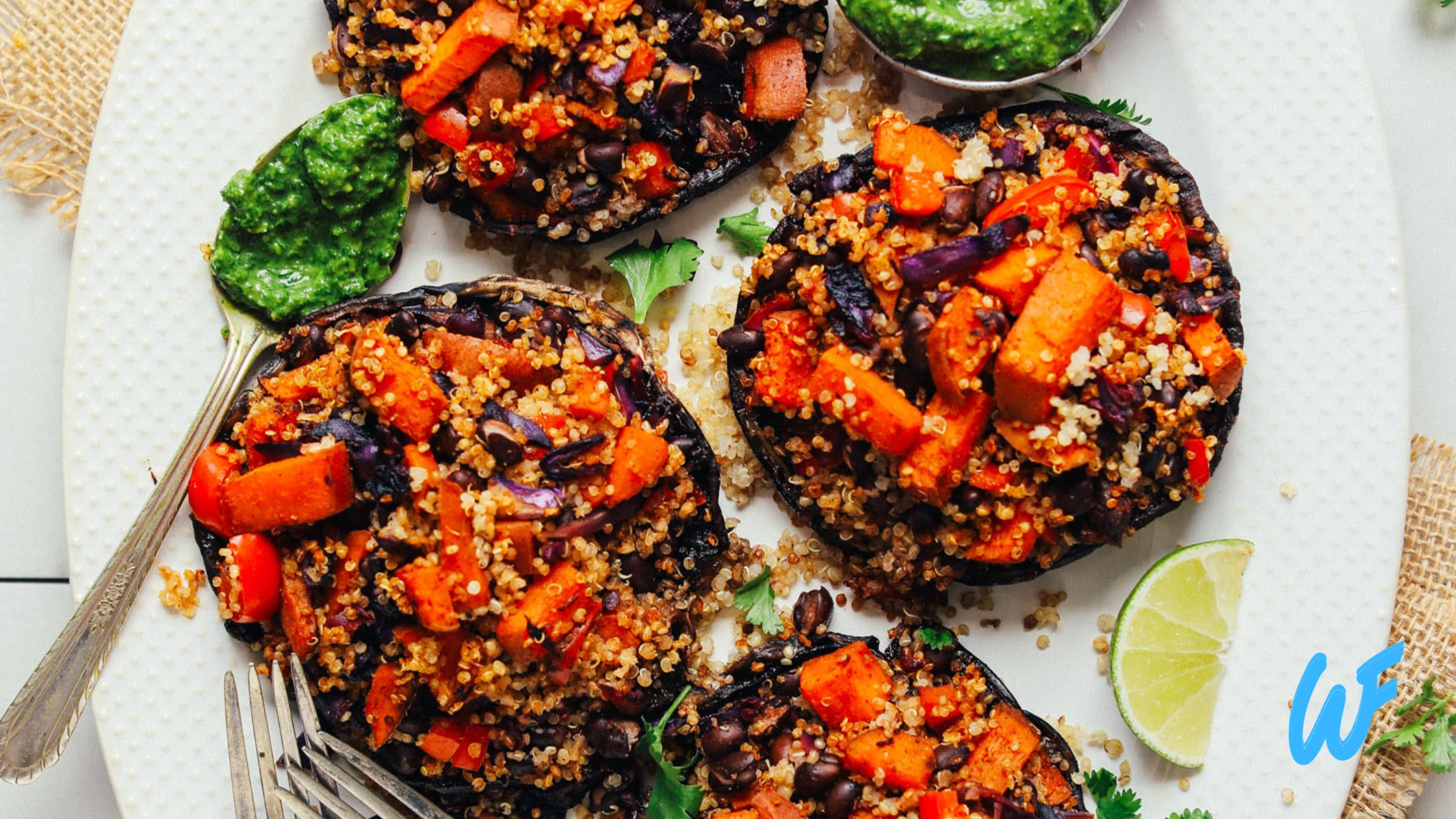 Quinoa Stuffed Portobello Mushrooms