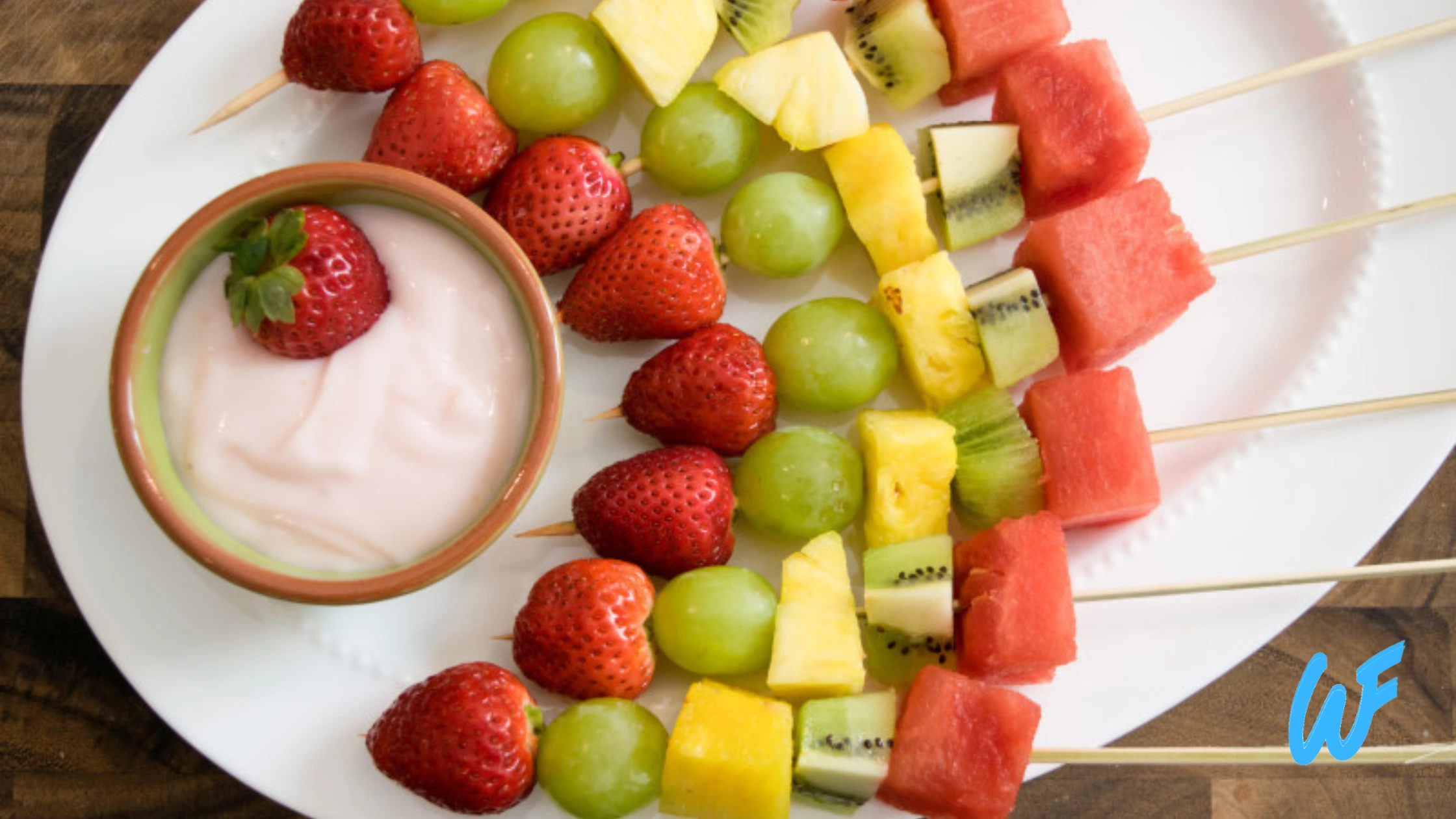 Fruit Kabobs with Yogurt Dip