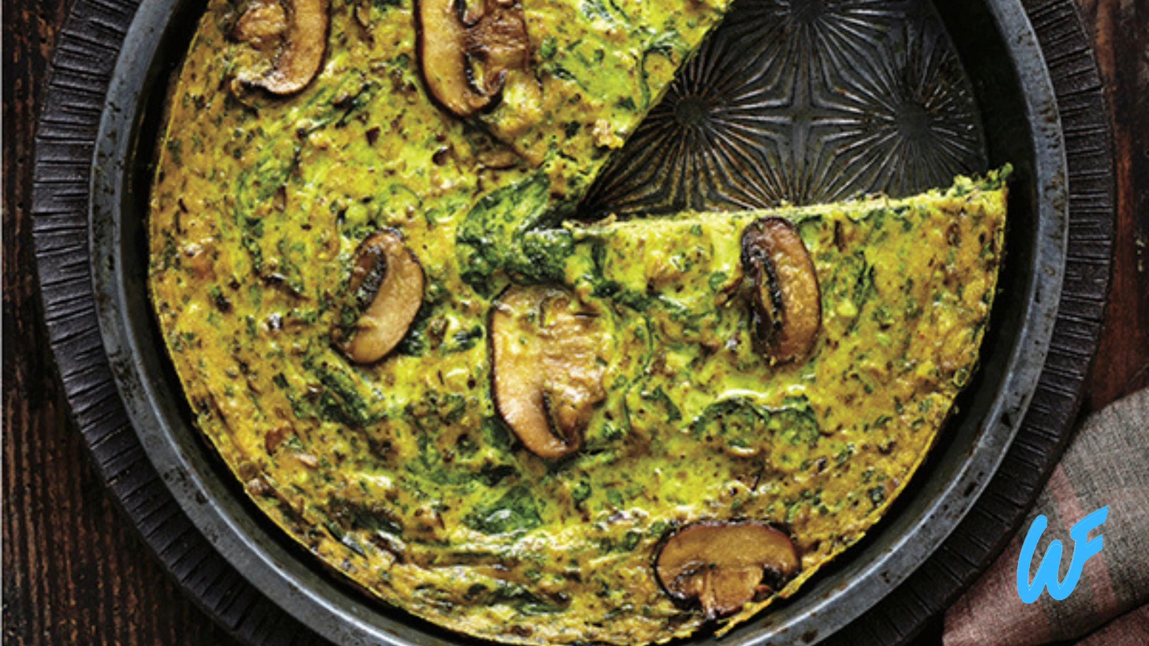 Spinach and Mushroom Vegan Frittata