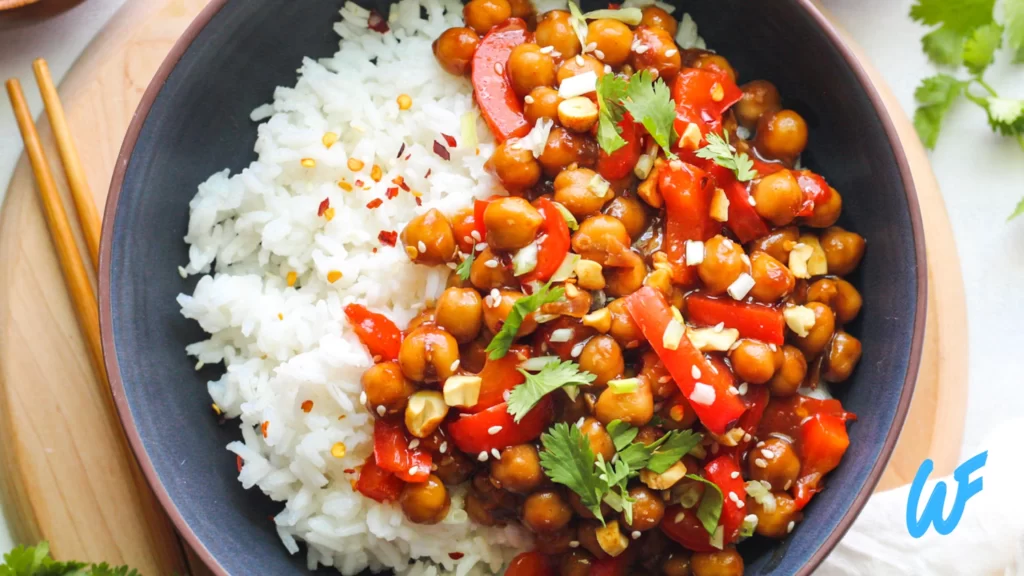 Chickpea and Vegetable Stir-Fry with Cauliflower Rice