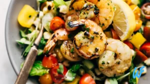 Grilled Shrimp Salad with Lemon Vinaigrette