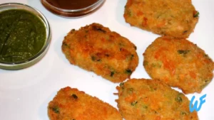 Quinoa Vegetable Cutlets with Yogurt Dip