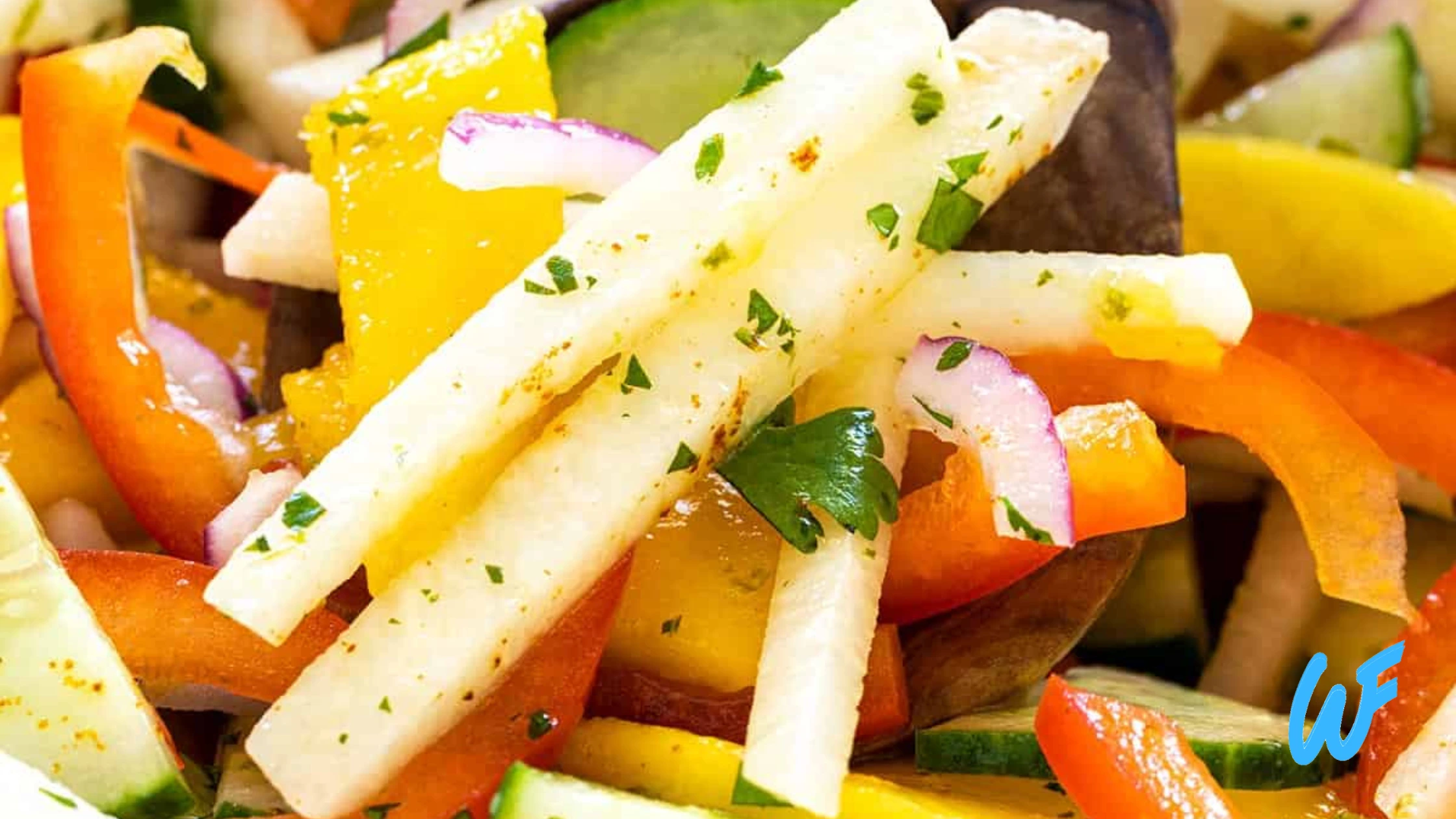 Jicama and Cucumber Salad with Lime Dressing