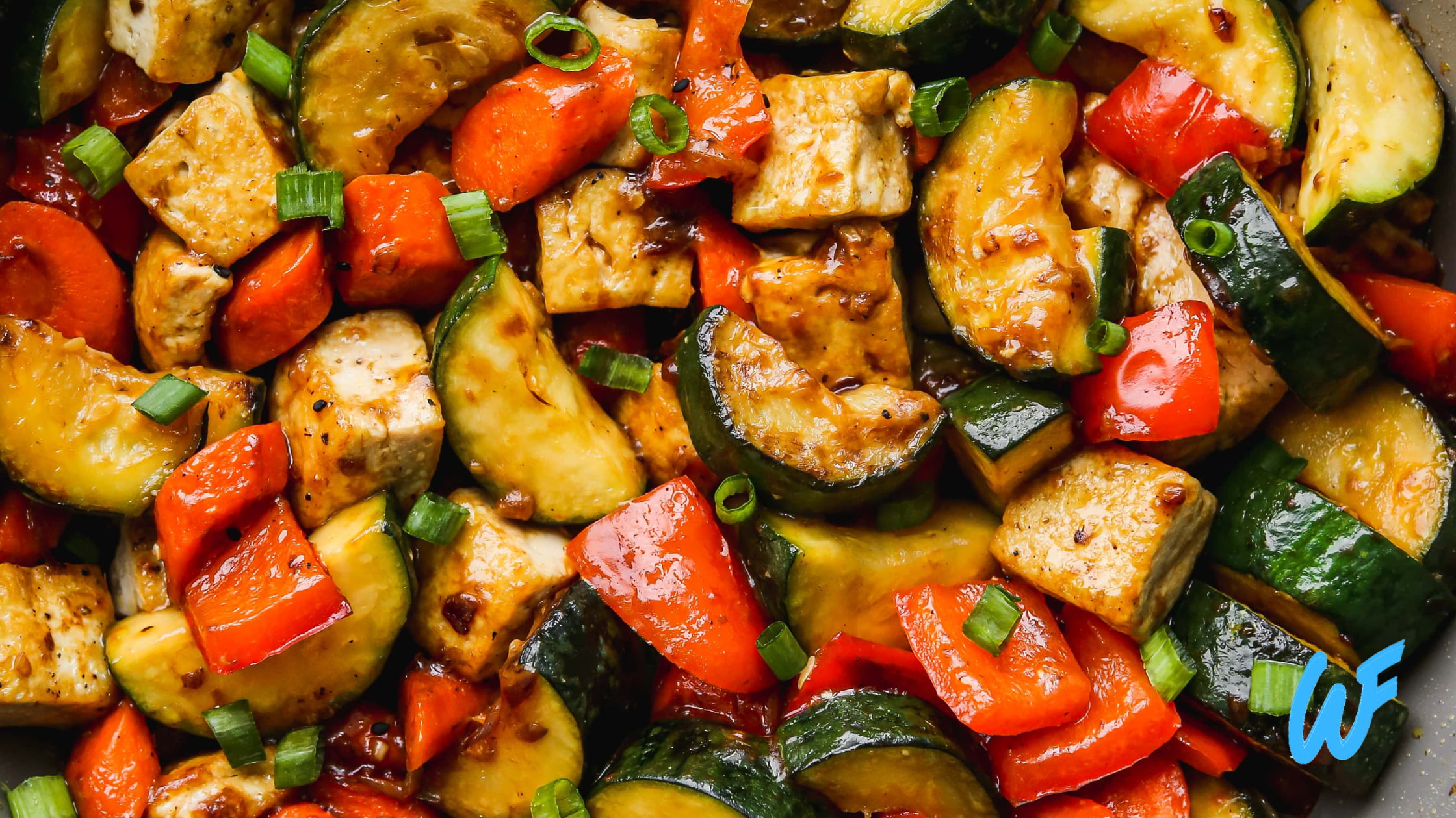 Vegan Tofu and Zucchini Stir-Fry