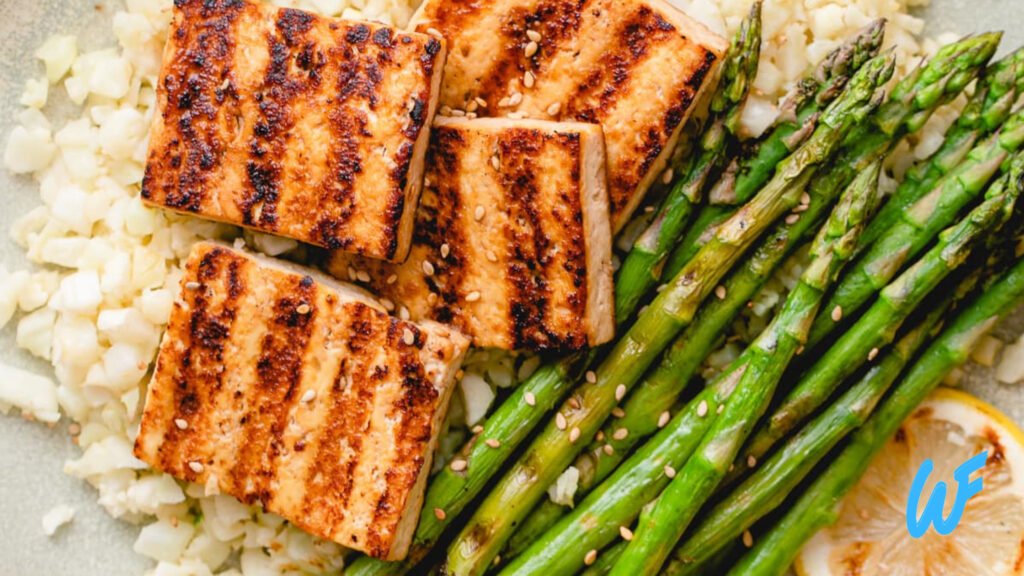 Vegan Tofu and Asparagus Salad