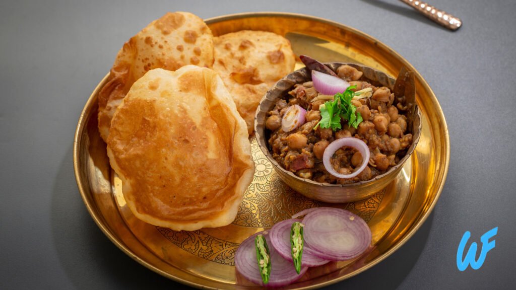 Vegan Chole Bhature Chickpea Curry with Fried Bread