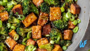 Vegan Tofu and Broccoli Salad