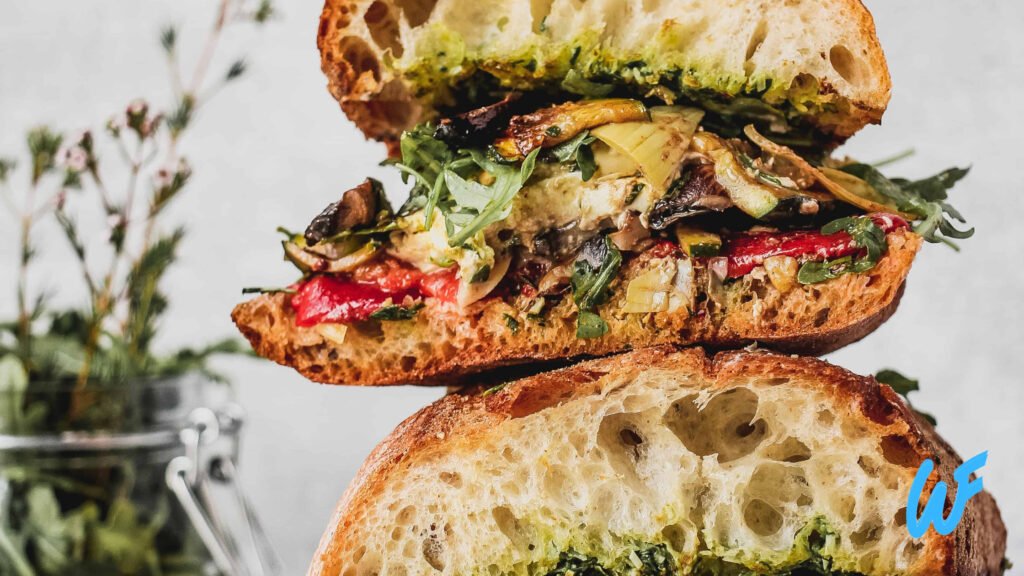 Read more about the article Roasted Vegetable and Pesto Panini