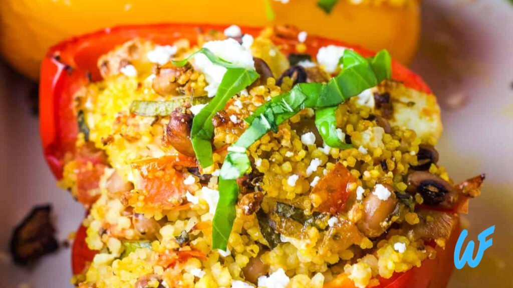 Vegan Stuffed Bell Peppers with Couscous