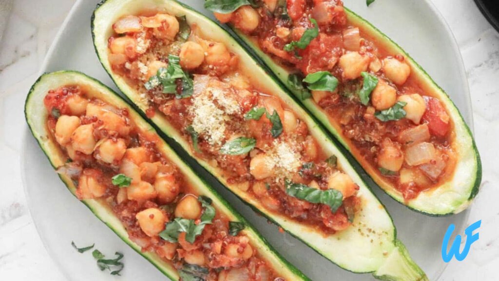 Vegan Stuffed Zucchini with Quinoa