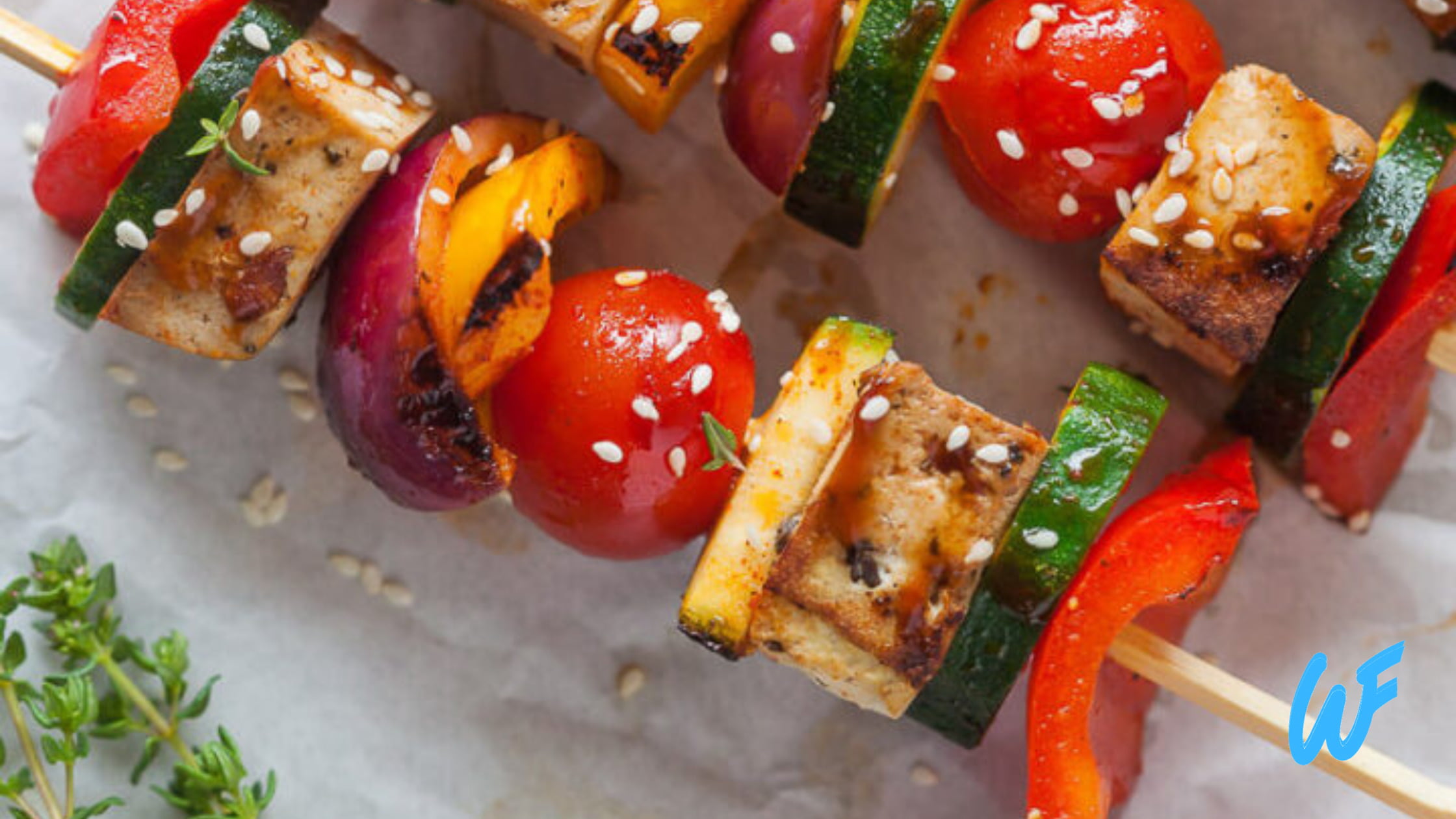 You are currently viewing Tofu and Vegetable Kebabs