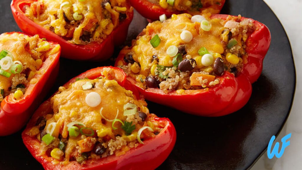 Quinoa and Black Bean Stuffed Peppers