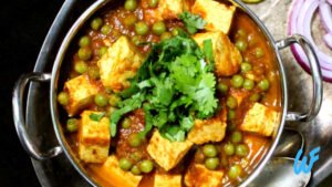 Vegan Matar Paneer Peas and Tofu Curry