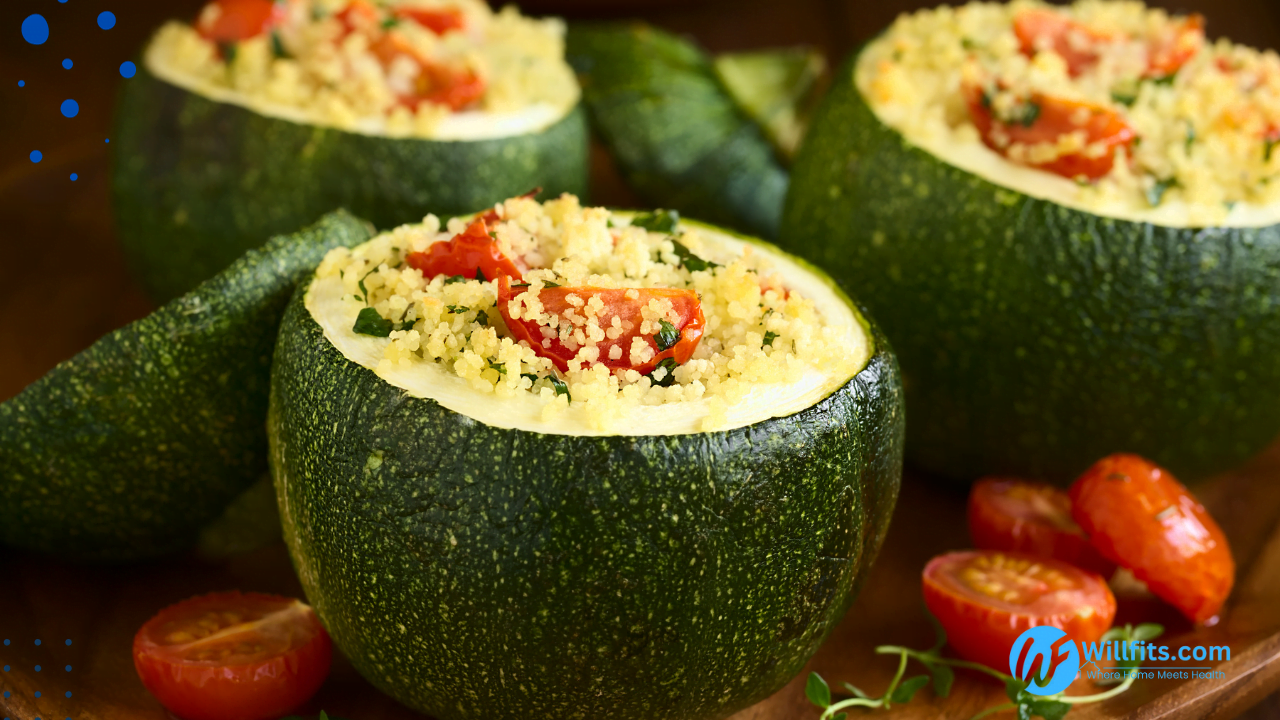 Vegan Stuffed Zucchini